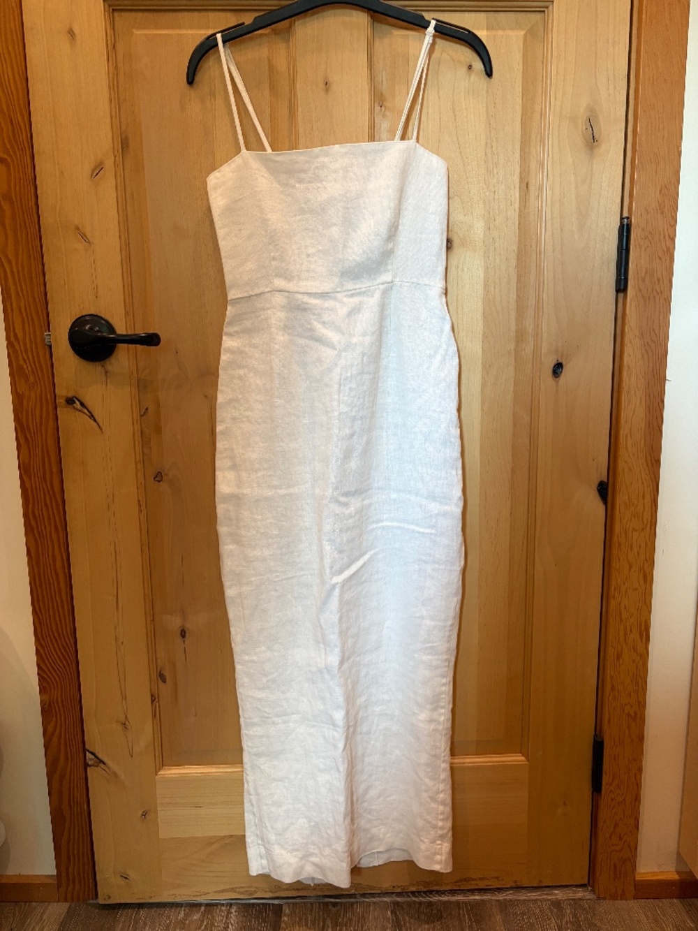Posse ‘Mya’ White Linen Midi Dress